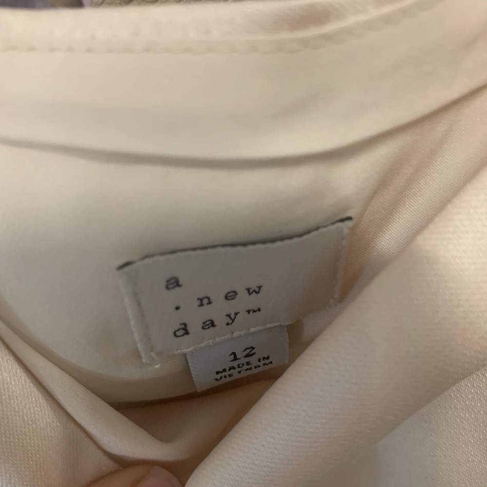 a new day Cream Dress